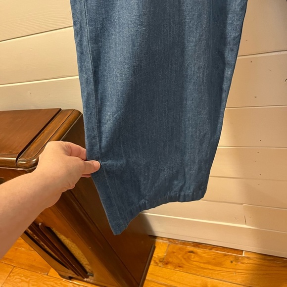 🩵 ICÔNE PAR SIMONS – Light Denim Relaxed-Leg Pants (Size L) - Picture 7 of 8